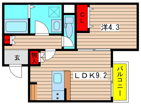 フローネル六番町の物件間取画像